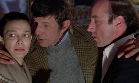 Luddy, right, with Leila Goldoni and Leonard Nimoy in Invasion of the Body Snatchers, 1978