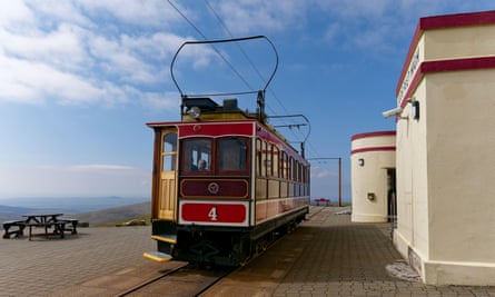 The Snaefell Mountain Railway takes visitors to the island’s highest point.
