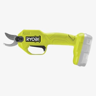 Ryobi 18V ONE+ cordless secateurs.