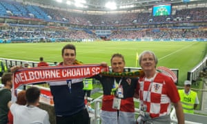 Australian Croatia fans at the World Cup in Russia.