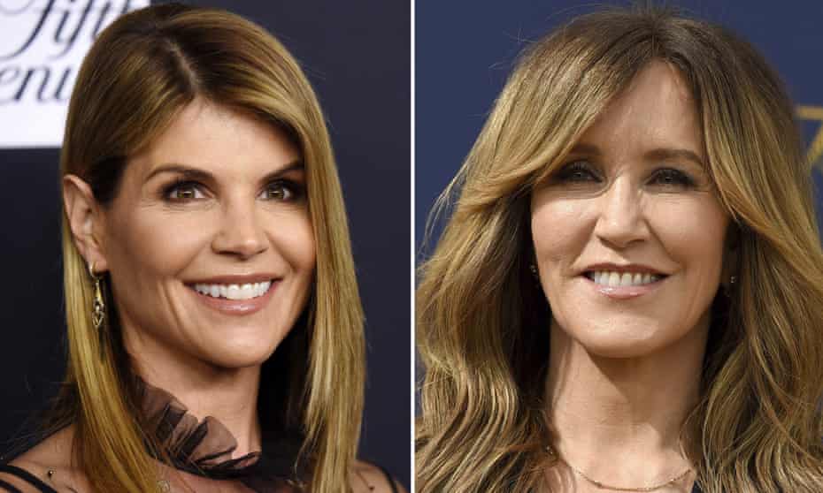 Lori Loughlin, left, in February 2018, and Felicity Huffman, right, in September 2018. The actors are among 50 charged in the case. 