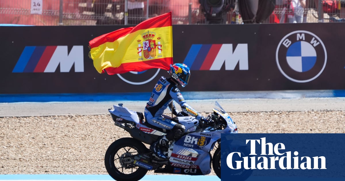 MotoGP: Alex Marquez reigns in Spain to take title lead as brother Marc crashes