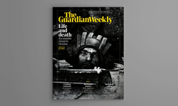 The cover of the 26 August edition of the Guardian Weekly.