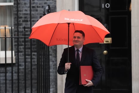 Wes Streeting leaving No 10 after cabinet this morning.
