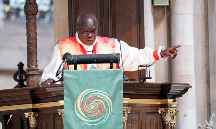 Lord John Sentamu in a speech at York Cathedral earlier this year.