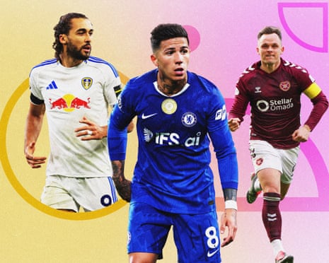 Dominic Calvert-Lewin, Enzo Fernandez and Lawrence Shankland successful their respective squad kits