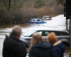 Swathes of south-west England flooded and cut off by Storm Chandra