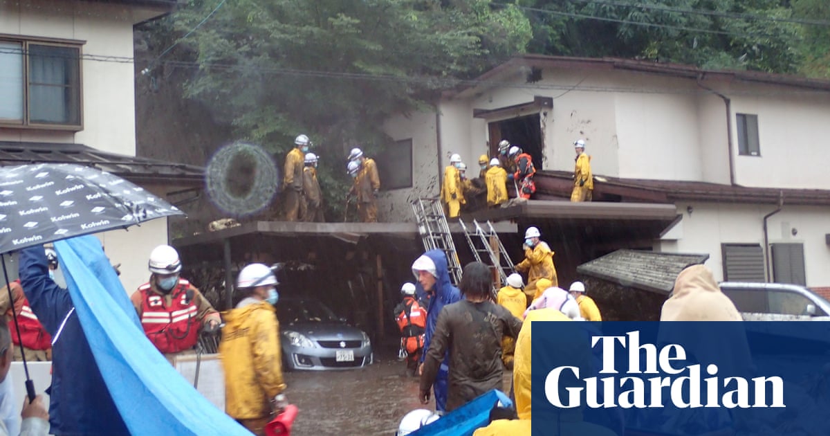 Japan floods: death toll grows as rain triggers fresh landslides