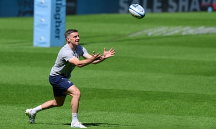 George Ford trains for Sale ahead of the premiership final.