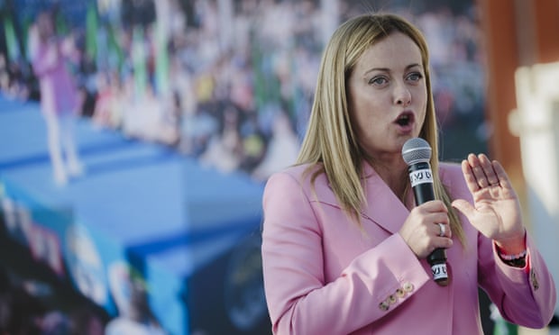 Europe holds its breath as Italy expected to vote in far-right leader | Giorgia Meloni | The Guardian