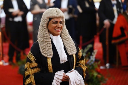 Shabana Mahmood in her wig and gown