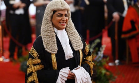 Shabana Mahmood, lord chancellor and secretary of state for justice, at the lord mayor’s banquet at Guildhall, London, on 2 Dec 2024