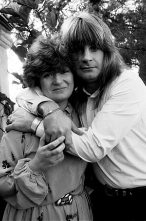 With his fiancee, then Sharon Arden, in Los Angeles, 1981 – the couple married the following year