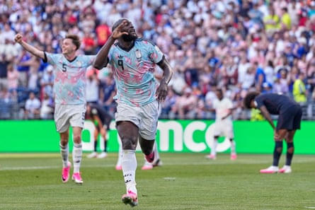 Romelu Lukaku after scoring against the USA
