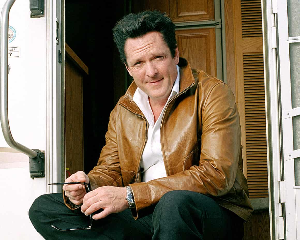 Michael Madsen sitting