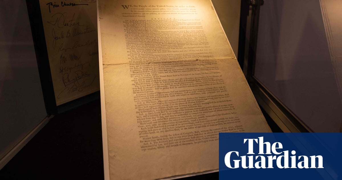 Original copy of US constitution sold to unknown buyer for $43m