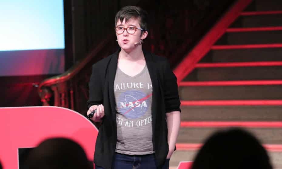  Lyra McKee speaking at TEDxStormont.