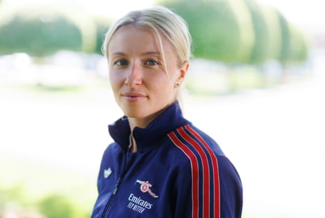 Leah Williamson poses for a portrait at London Colney