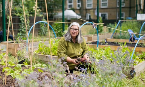 Frannie Smith at Islington’s Octopus community growing site.