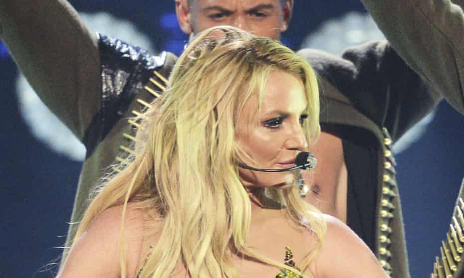 Britney Spears performs last September in London.
