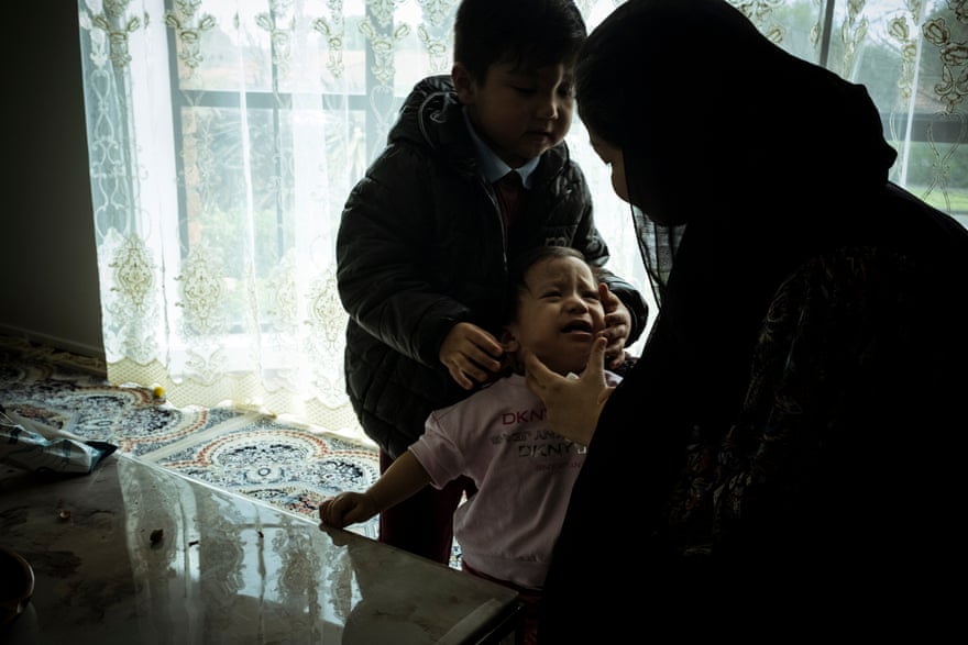 Masuma with the children