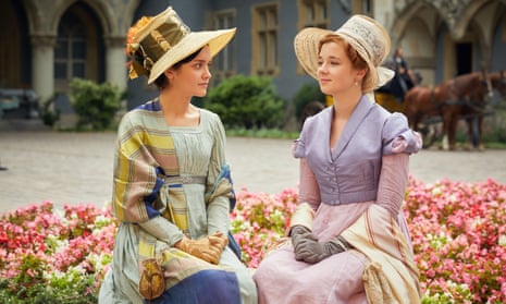 Olivia Cooke as Becky Sharp (left) and Claudia Jessie as Amelia Sedley.