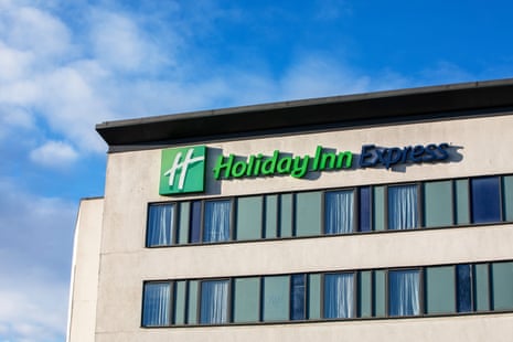 A Holiday Inn Express Hotel.