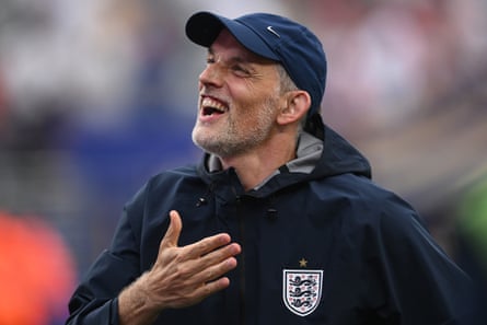 Thomas Tuchel celebrates England’s win