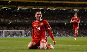 Harry Wilson celebrates scoring the winner as Wales sealed a Nations League double over Martin OâNeillâs Republic of Ireland.