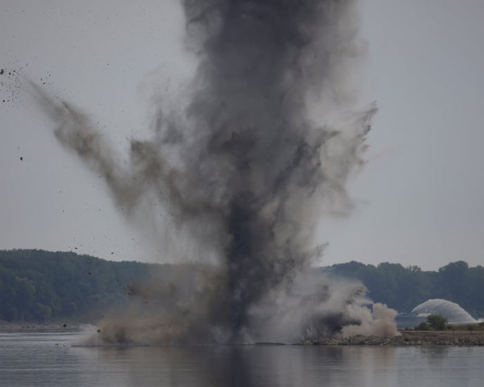 South-eastern Europe faces heatwave energy crunch as Romania detonates Danube rock to increase water flow – Europe live — image supplied by The Guardian World's feed
