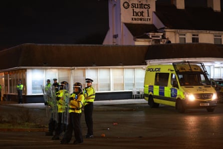 Police at the scene