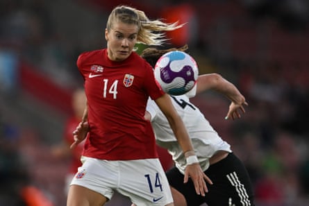 Ada Hegerberg in action against Northern Ireland at the Euros last July.