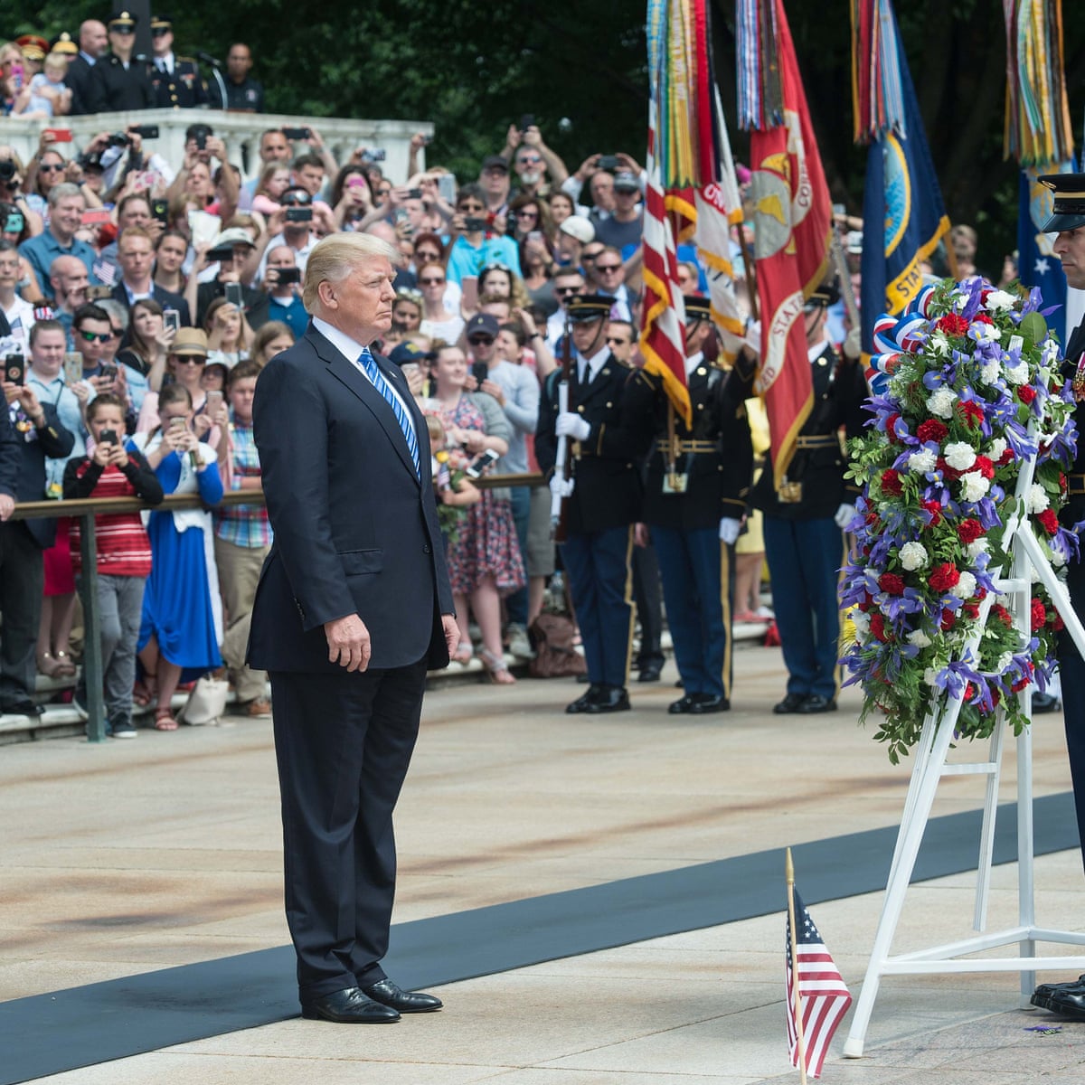 Trump Delivers Memorial Day Address After Voicing Support For Kushner Donald Trump The Guardian Trump Delivers Memorial Day Address After Voicing Support For Kushner Donald Trump The Guardian