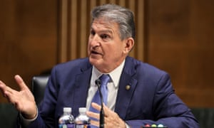 Joe Manchin speaks during a Senate appropriations committee hearing.