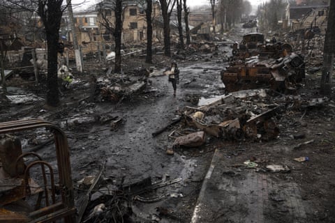 Why did they do this to us?': Bucha's survivors come out of hiding | Ukraine | The Guardian