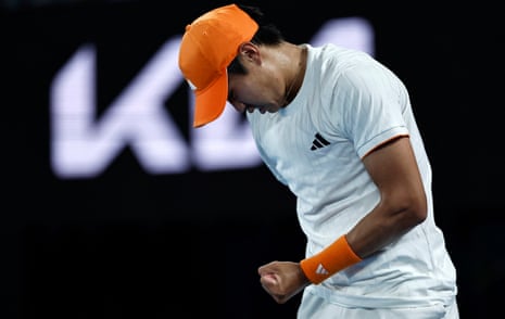 Strong start for Learner Tien in the second set.