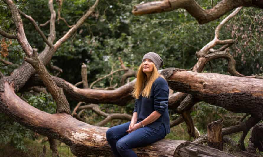 Andrea Arnold in Oxleas Woods in London.