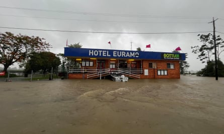 The flooded Hotel Euramo, near Mission Beach 150km south of Cairns.