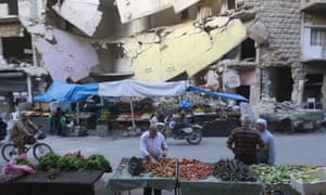 Aleppo’s  Bustan al-Qasr neighbourhood.