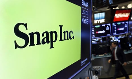 the Snap Inc logo at the NYSE