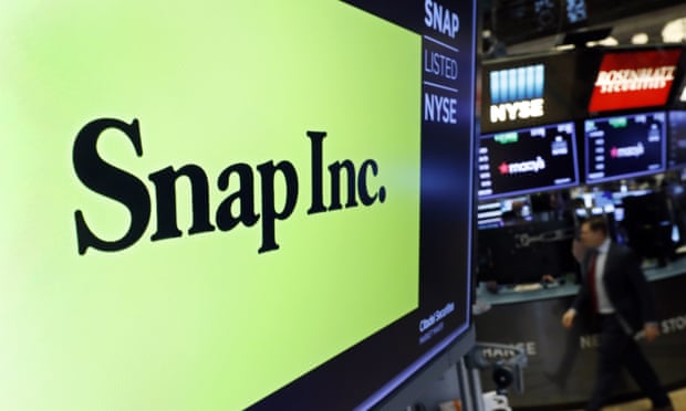 the Snap Inc logo at the NYSE