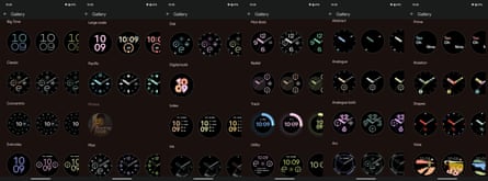 A gallery of watch faces for the Google Pixel Watch 2.
