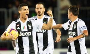 european roundup cristiano ronaldo scores twice as juventus beat