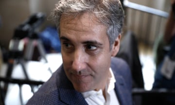 Michael Cohen at New York court where Trump civil fraud trial is held