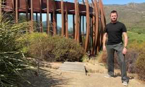 By George: Clarke with one of his Amazing Spaces.
