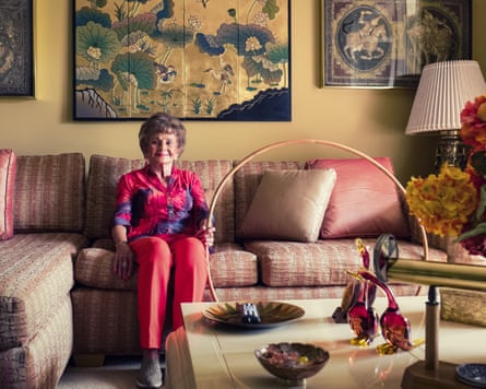 Joan Anderson, holding the original bamboo hoop she shipped over from Australia.