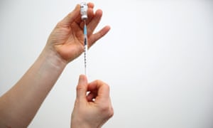 A vial of Covid-19 vaccine.