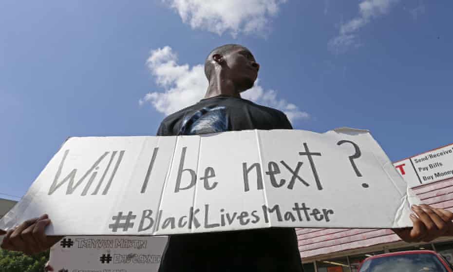 A Black Lives Matter protest on Park Lane in Dallas