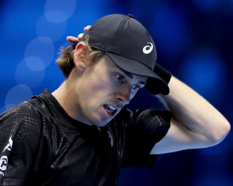 Mentally it's killing me': Alex de Minaur on brink of ATP Finals exit after third-set collapse | ATP Finals | The Guardian