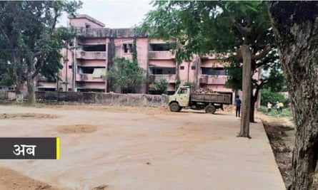 The site of the mosque in Barabanki after its demolition.